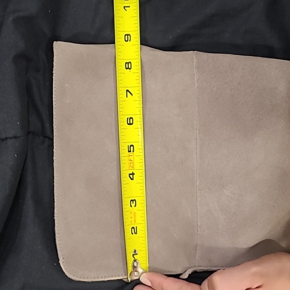 Sole Society Melbourne mushroom over the knee block heel suede leather boots - Picture 9 of 9